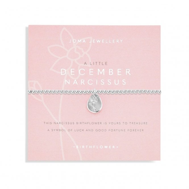 Joma Jewellery  Birthflower A Little 'December' Narcissus Bracelet 17.5cm Stretch  