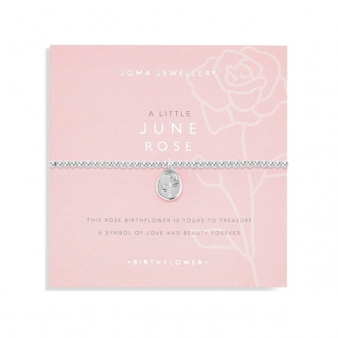 Joma Jewellery  Birthflower A Little 'June' Rose Bracelet 17.5cm Stretch  