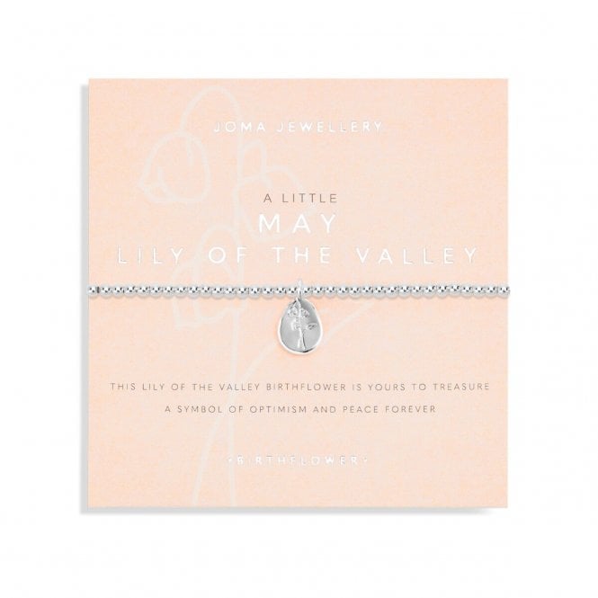 Joma Jewellery  Birthflower A Little 'May' Lily Bracelet 17.5cm Stretch 