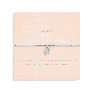Joma Jewellery Birthflower A Little 'May' Lily Bracelet 17.5cm Stretch 