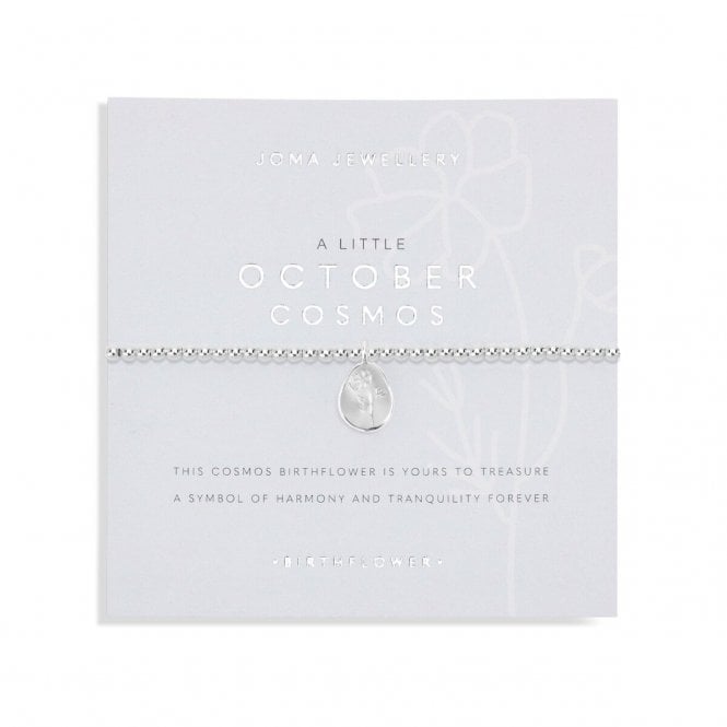 Joma Jewellery  Birthflower A Little 'October' Cosmos Bracelet 17.5cm Stretch  