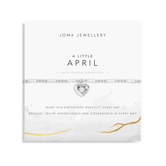 Joma Jewellery  Birthstone A Little 'April' Bracelet 17.5cm Stretch  