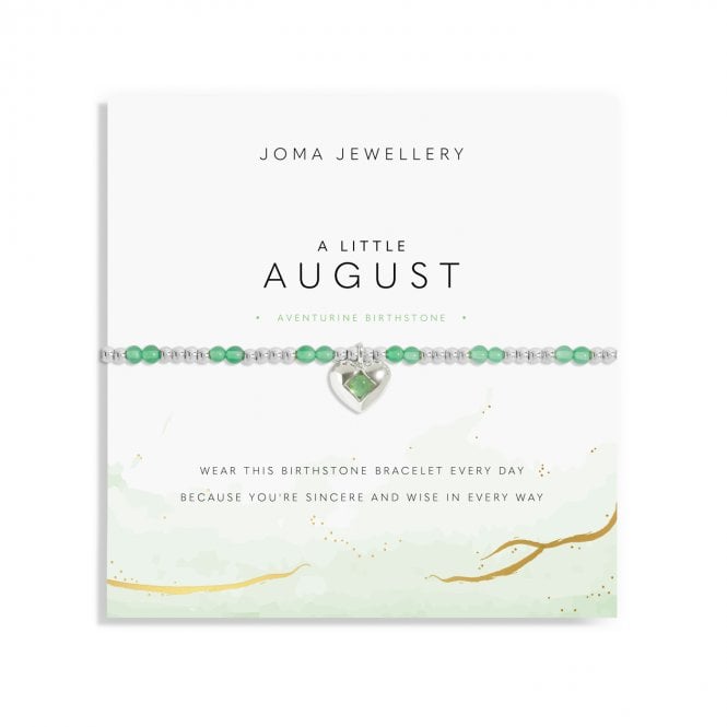 Joma Jewellery  Birthstone A Little 'August' Bracelet 17.5cm Stretch  