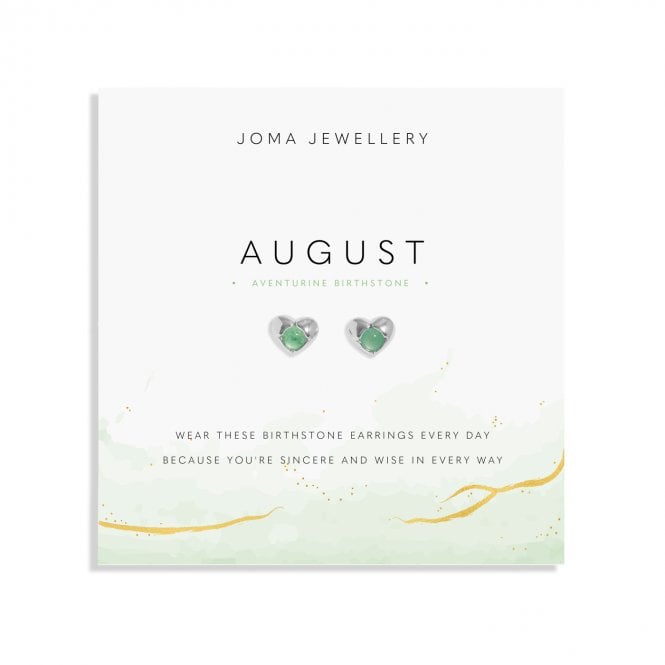 Joma Jewellery  Birthstone A Little 'August' Stud Earrings 0.9 x 0.8cm 