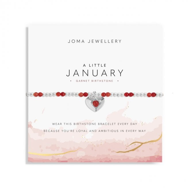 Joma Jewellery  Birthstone A Little 'January' Bracelet 17.5cm Stretch  