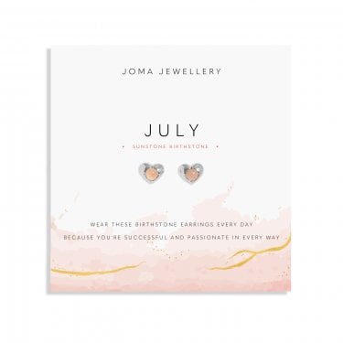 Joma Jewellery Birthstone A Little 'July' Stud Earrings 0.9 x 0.8cm 