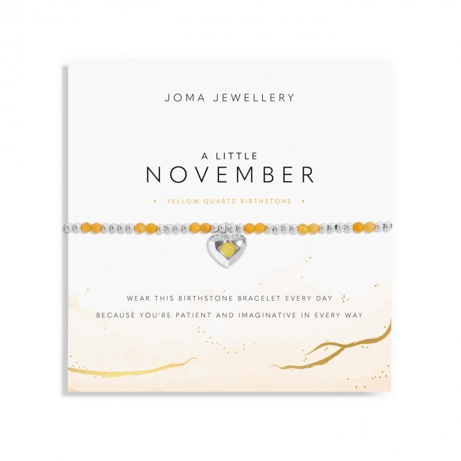 Joma Jewellery  Birthstone A Little 'November' Bracelet 17.5cm Stretch 