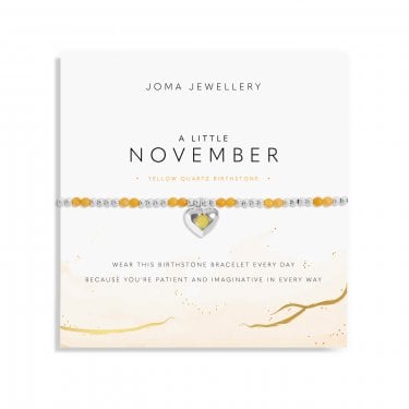 Joma Jewellery Birthstone A Little 'November' Bracelet 17.5cm Stretch 