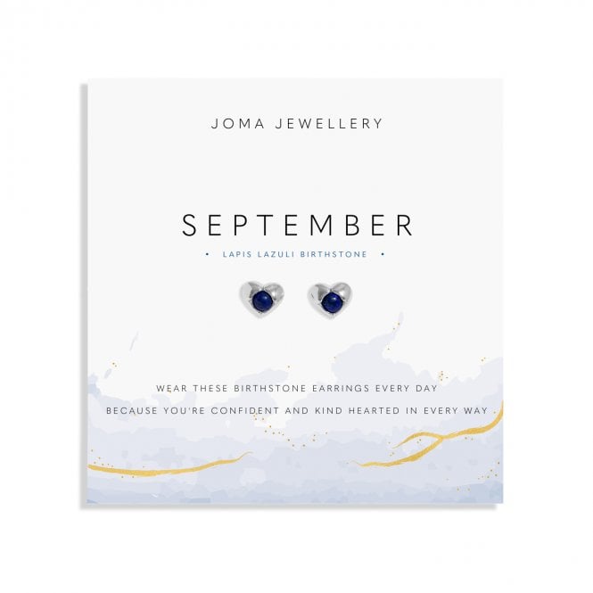 Joma Jewellery  Birthstone A Little 'September' Stud Earrings 0.9 x 0.8cm 