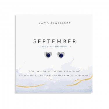 Joma Jewellery Birthstone A Little 'September' Stud Earrings 0.9 x 0.8cm 