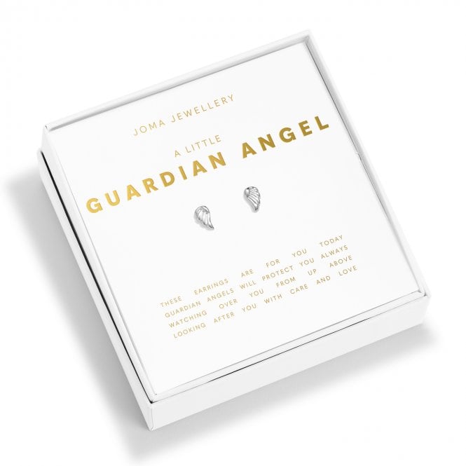 Joma Jewellery  Boxed A Little 'Guardian Angel' Stud Earrings 0.4 x 0.8cm 