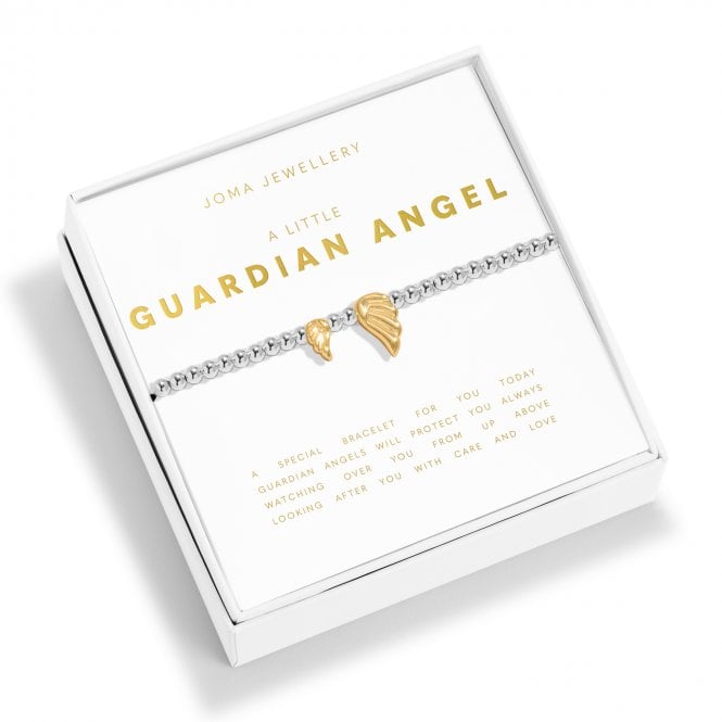 Joma Jewellery  Boxed A Little 'Guardian Angel' Two Tone Bracelet 17.5cm Stretch  