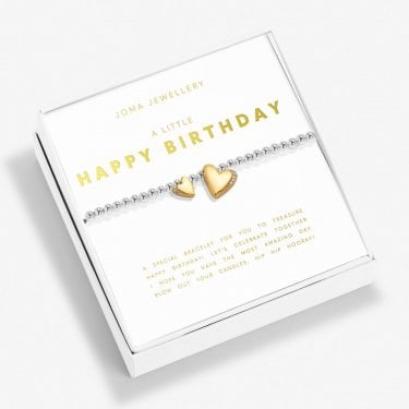 Joma Jewellery Boxed A Little 'Happy Birthday' Bracelet 17.5cm Stretch 