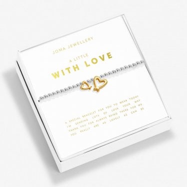 Joma Jewellery Boxed A Little 'With Love' Bracelet 17.5cm Stretch 