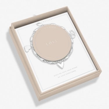 Joma Jewellery Boxed Life's A Charm 'Love' Bracelet 17.5cm Stretch