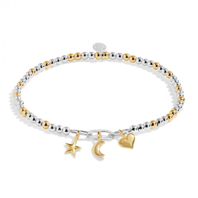 Joma Jewellery  Bracelet Bar Celestial Charms Two Tone Bracelet 17.5cm Stretch