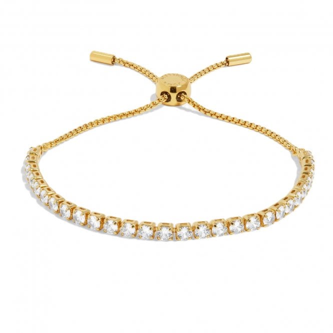 Joma Jewellery  Bracelet Bar Gold Tone Cubic Zirconia Tennis Bracelet 24.5cm