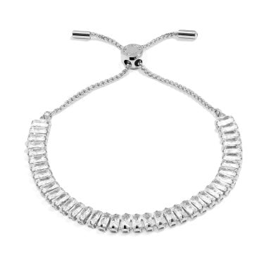 Joma Jewellery Bracelet Bar Silver Tone Tennis Bracelet 24.5cm