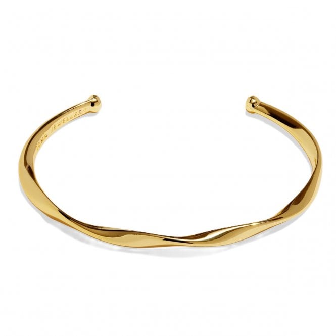 Joma Jewellery  Bracelet Bar Twist Gold Tone Bangle 5.8cm