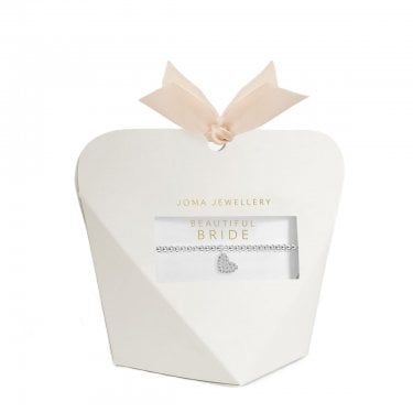 Joma Jewellery Bridal From The Heart Gift Box 'Bride' Bracelet 17.5cm Stretch 