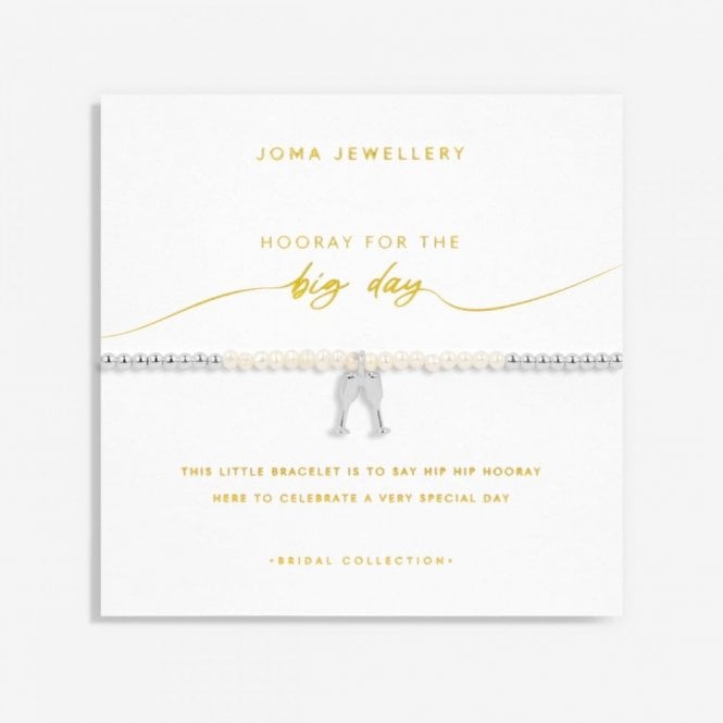 Joma Jewellery  Bridal Pearl 'Hooray For The Big Day' Bracelet 17.5cm Stretch