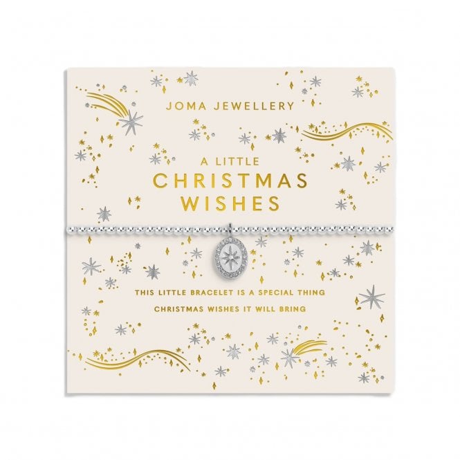 Joma Jewellery  Christmas A Little 'Christmas Wishes' Bracelet 17.5cm Stretch