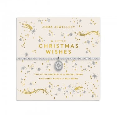 Joma Jewellery Christmas A Little 'Christmas Wishes' Bracelet 17.5cm Stretch