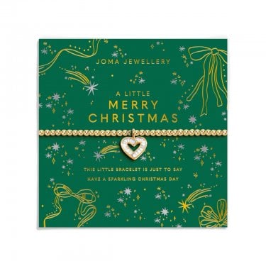 Joma Jewellery Christmas A Little 'Merry Christmas' Bracelet 17.5cm Stretch