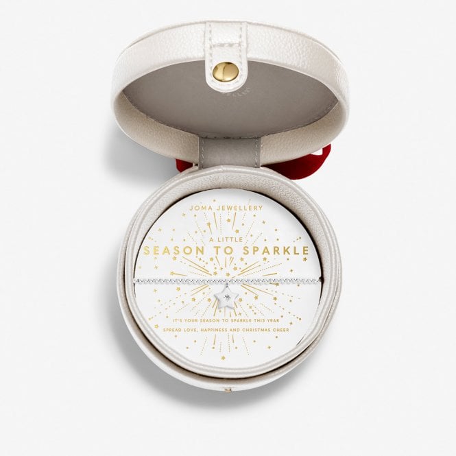 Joma Jewellery  Christmas A Little 'Season To Sparkle' Bauble Jewellery Box Bracelet 17.5cm Stretch