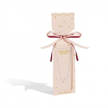 Joma Jewellery Christmas Cracker 'Christmas Wishes' Necklace 46cm + 5cm