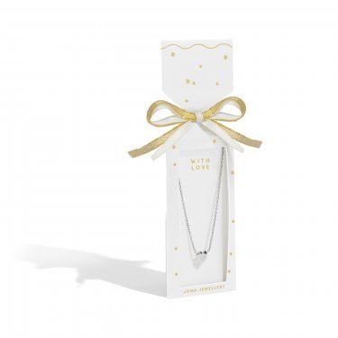 Joma Jewellery Christmas Cracker 'With Love' Necklace 46cm + 5cm