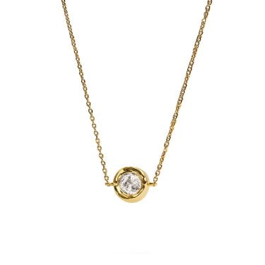 Joma Jewellery Classic Collection Gold Tone Cubic Zirconia Necklace  40cm + 5cm