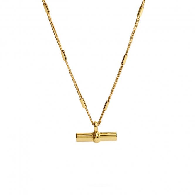Joma Jewellery  Classic Collection Gold Tone T-Bar Necklace 46cm + 5cm