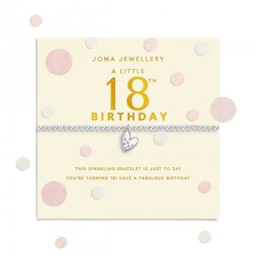 Joma Jewellery Confetti A Little '18th Birthday' Bracelet 17.5cm Stretch