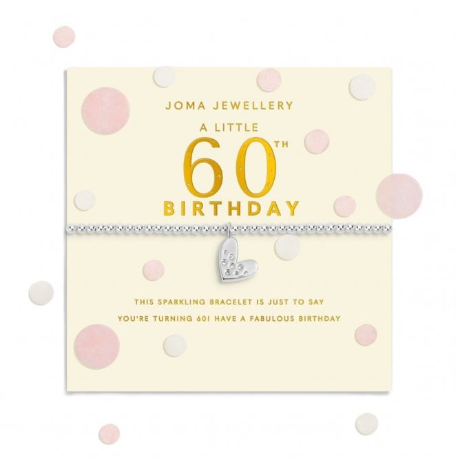 Joma Jewellery  Confetti A Little '60th Birthday' Bracelet 17.5cm Stretch