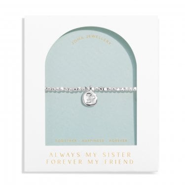 Joma Jewellery Dolce Vita 'Always My Sister Forever My Friend' Bracelet 17.5cm Stretch 