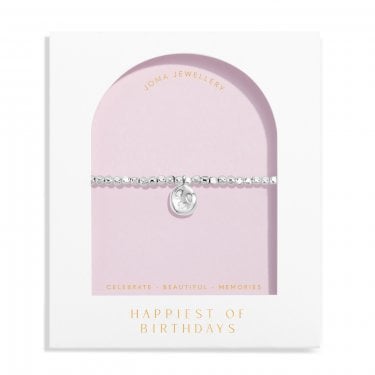 Joma Jewellery Dolce Vita 'Happiest Of Birthdays' Bracelet 17.5cm Stretch 