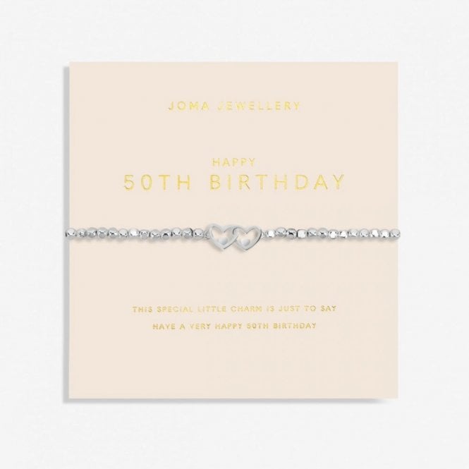 Joma Jewellery  Forever Yours '50th Birthday' Bracelet 17.5cm Stretch