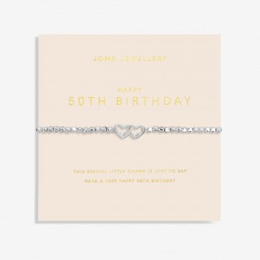 Joma Jewellery Forever Yours '50th Birthday' Bracelet 17.5cm Stretch