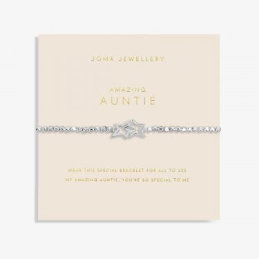 Joma Jewellery Forever Yours 'Amazing Auntie' Bracelet 17.5cm Stretch
