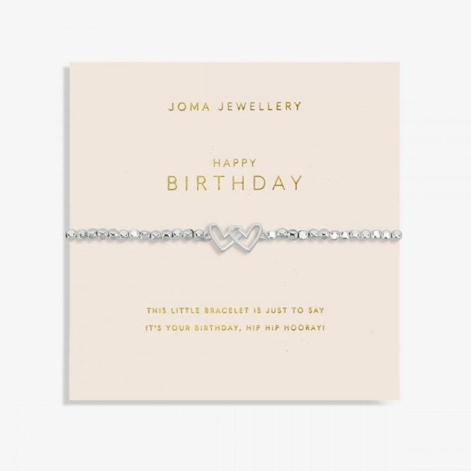 Joma Jewellery  Forever Yours 'Happy Birthday' Bracelet 17.5cm Stretch