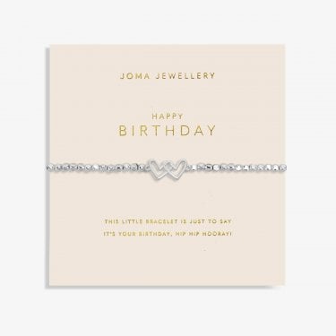 Joma Jewellery Forever Yours 'Happy Birthday' Bracelet 17.5cm Stretch