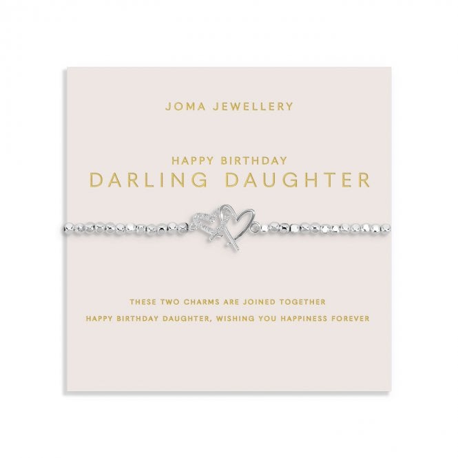 Joma Jewellery  Forever Yours 'Happy Birthday Darling Daughter' Bracelet 17.5cm Stretch 
