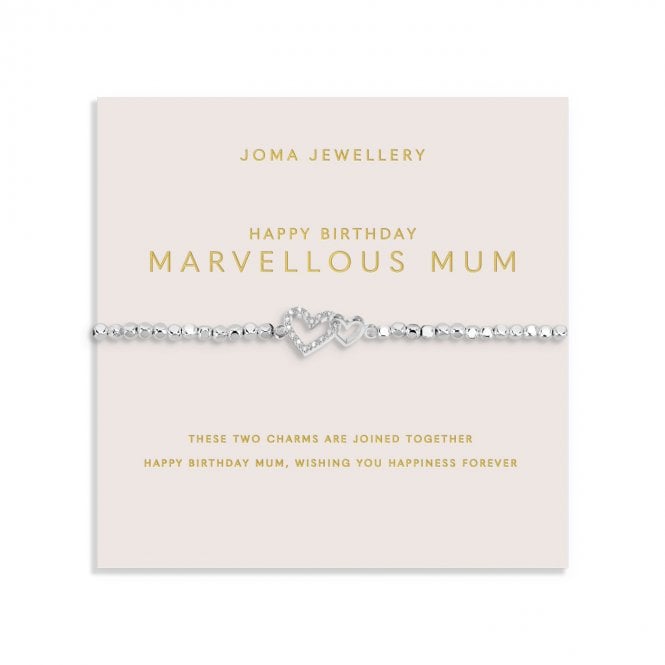 Joma Jewellery  Forever Yours 'Happy Birthday Marvellous Mum' Bracelet 17.5cm Stretch