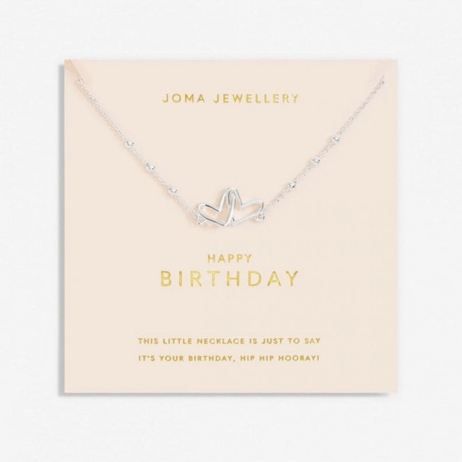 Joma Jewellery  Forever Yours 'Happy Birthday' Necklace 46cm + 5cm
