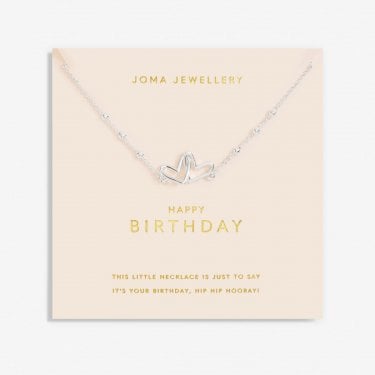Joma Jewellery Forever Yours 'Happy Birthday' Necklace 46cm + 5cm