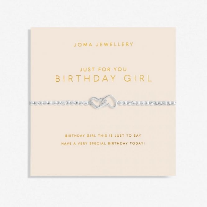 Joma Jewellery  Forever Yours 'Just For You Birthday Girl' Bracelet 17.5cm Stretch