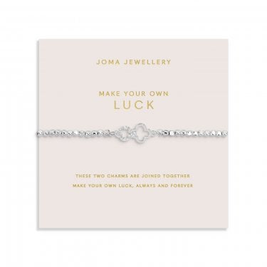 Joma Jewellery Forever Yours 'Make Your Own Luck' Bracelet 17.5cm Stretch 
