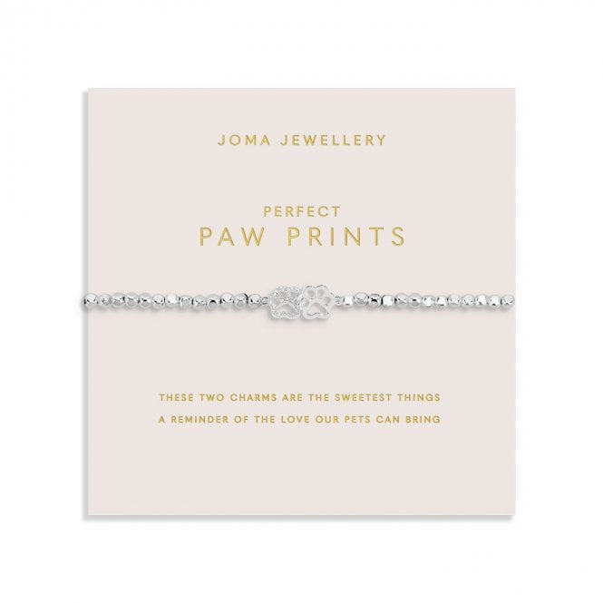 Joma Jewellery  Forever Yours 'Perfect Paw Print' Bracelet 17.5cm Stretch 