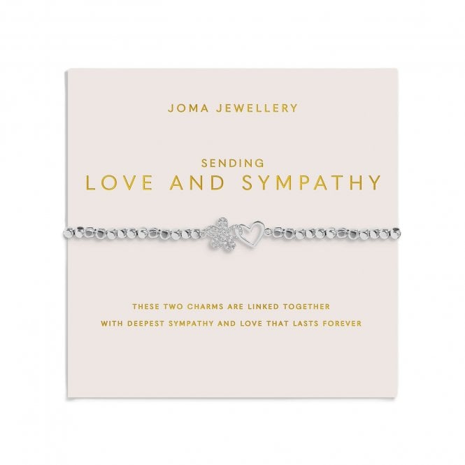 Joma Jewellery  Forever Yours 'Sending Love And Sympathy' Silver Tone Bracelet 17.5cm Stretch